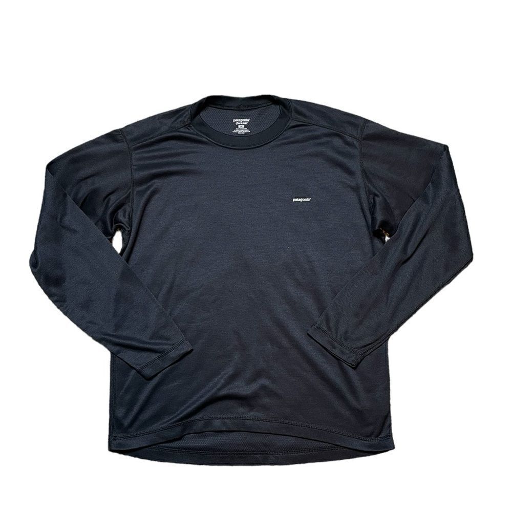 PATAGONIA Capilene Long Sleeve Base Layer Black Size Medium